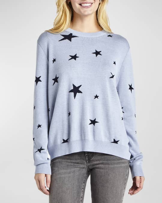 Splendid Natalie Drop Shoulder Star Sweater Neiman Marcus