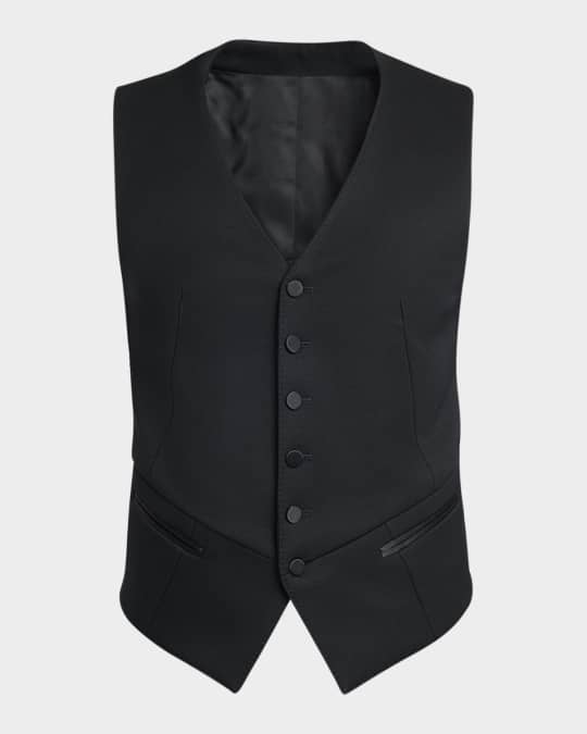 【送料&関税込】Alexander Mcqueen Wool Vest McQueen Men's Tailored Wool Vest | Neiman Marcus