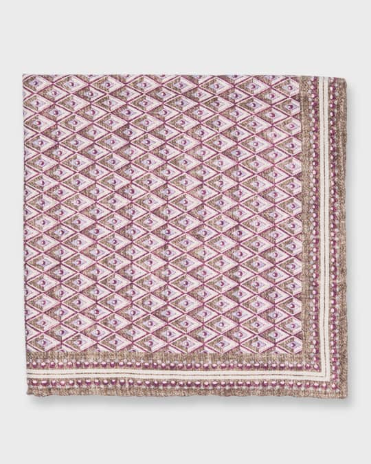 Men's Evil Eye-Printed Pocket Square