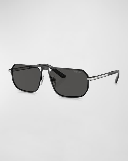 Prada Men's Metal Square Sunglasses | Neiman Marcus