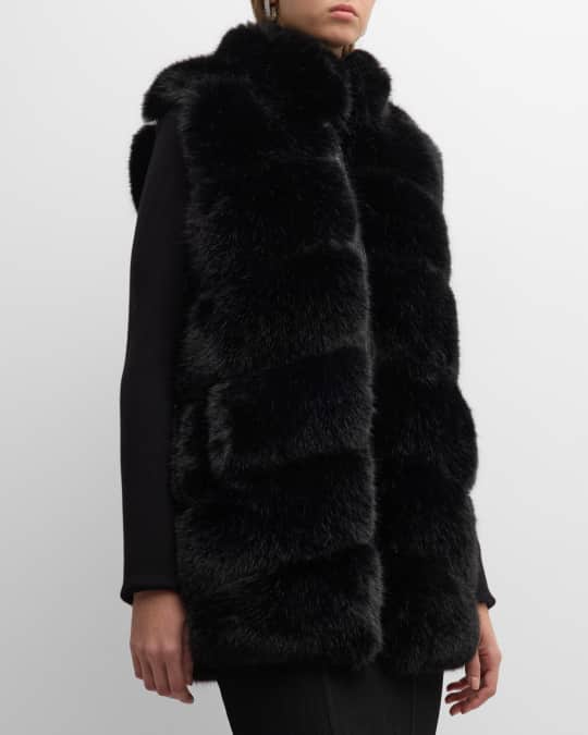 Neiman marcus faux cheap fur vest