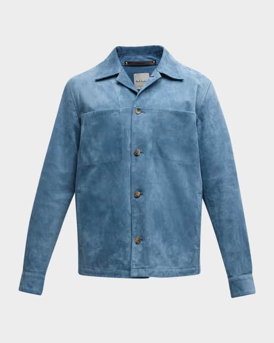 Paul Smith Men's Suede Shirt Jacket | Neiman Marcus