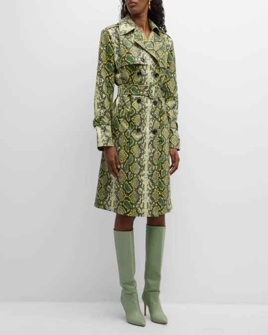 Green snakeskin coat best sale