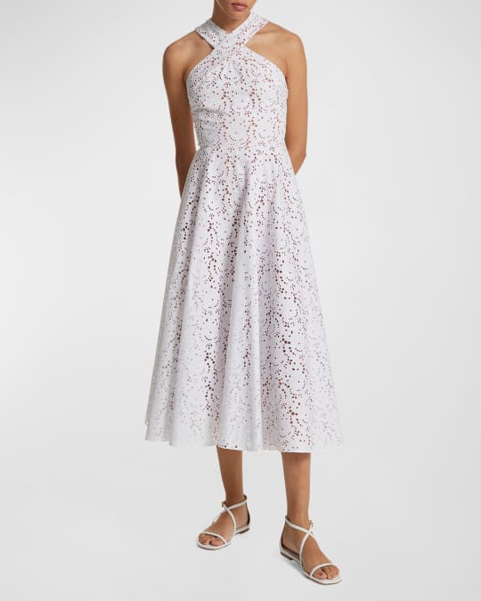 michael kors white embroidered dress Michael Kors White Lace Dress sz 14 l Michael's Luxury Consignment –  Michael's Consignment NYC main image 0