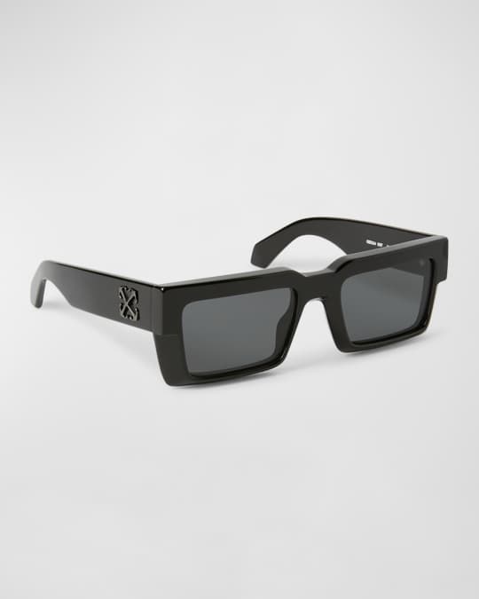 Off-White Men's Moberly Arrows Acetate Rectangle Sunglasses