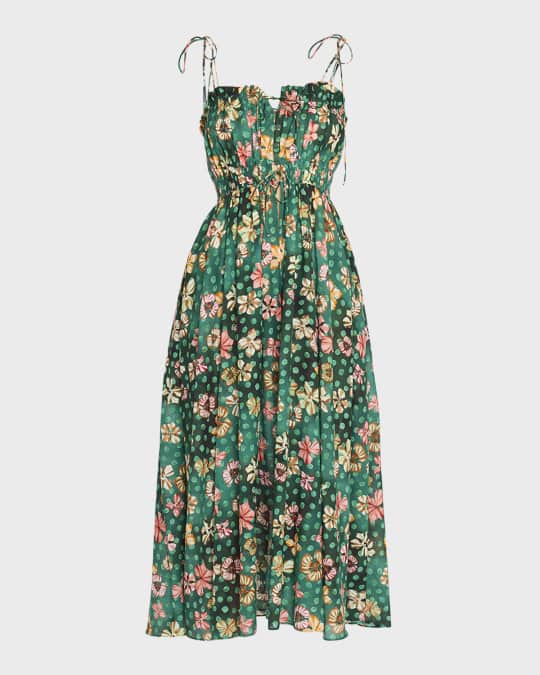 Ulla Johnson Asli Veridian Maxi Dress Coverup | Neiman Marcus