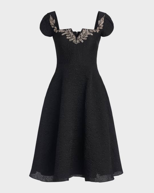 puff sleeve midi dress petite Blue Puff Sleeve Symran Midi Dress