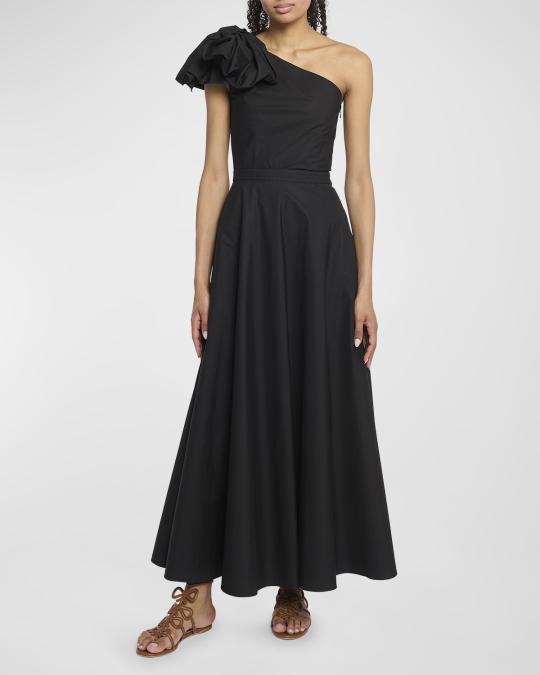 giambattista valli one shoulder dresses Giambattista Valli, One-shoulder tulle minidress, Women, Blue, M, Dresses, Materialmix