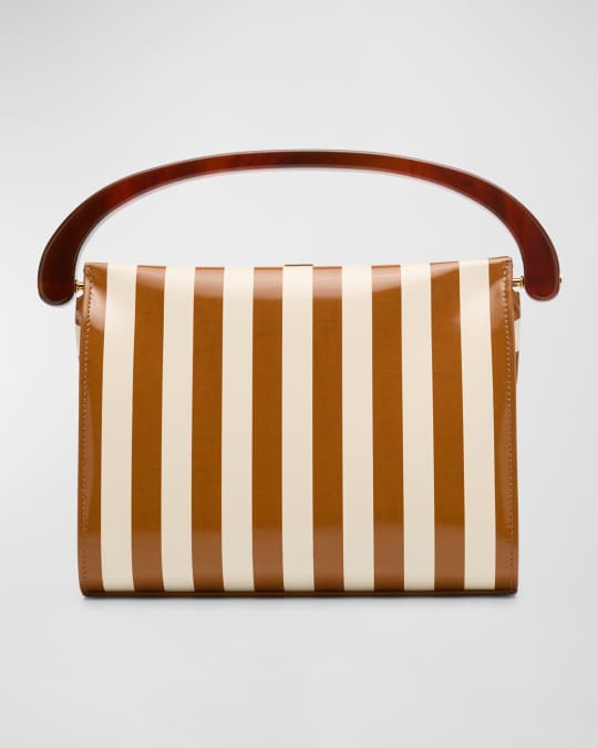 （US発）Dries Van Noten レザー トップハンドル バッグ Dries Van Noten - ミディアムレザートップハンドルバッグ を