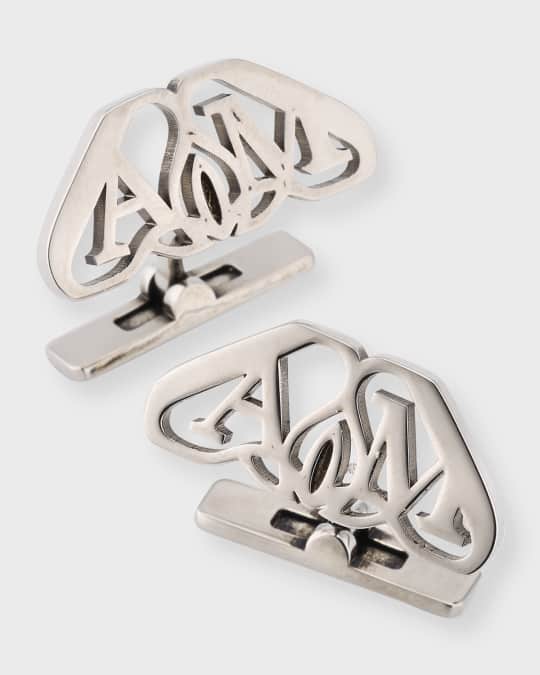 McQueen Men's Seal Logo Cufflinks Neiman Marcus