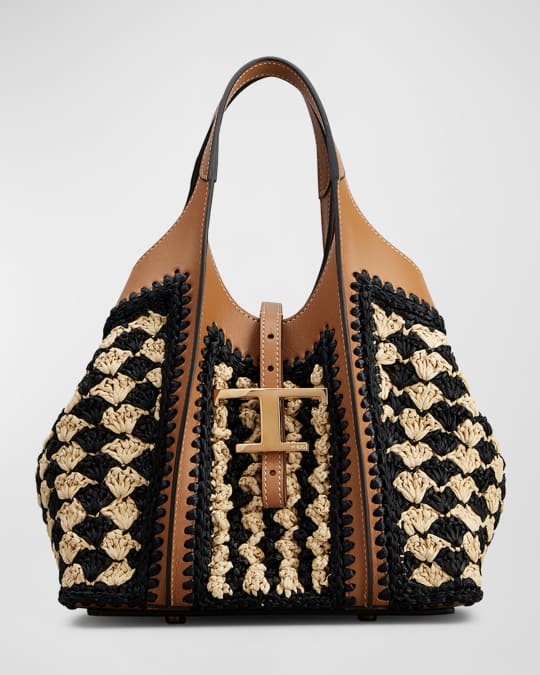 トートバッグ TOD'S MINI T TIMELESS LEATHER SHOPPING BAG Tod's Mini T Timeless Shopping Bag | Neiman Marcus