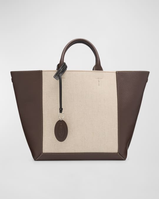 【関税＆送料込み】Tod'S Medium Leather Shopping Bag Woman BLACK Tod's Bag in Leather Medium XBWAPAF9300QRIPZB999