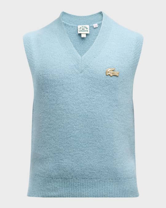 Lacoste x le FLEUR Men's Sweater Vest | Neiman Marcus