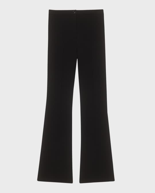 Compact Crepe Flare Pants
