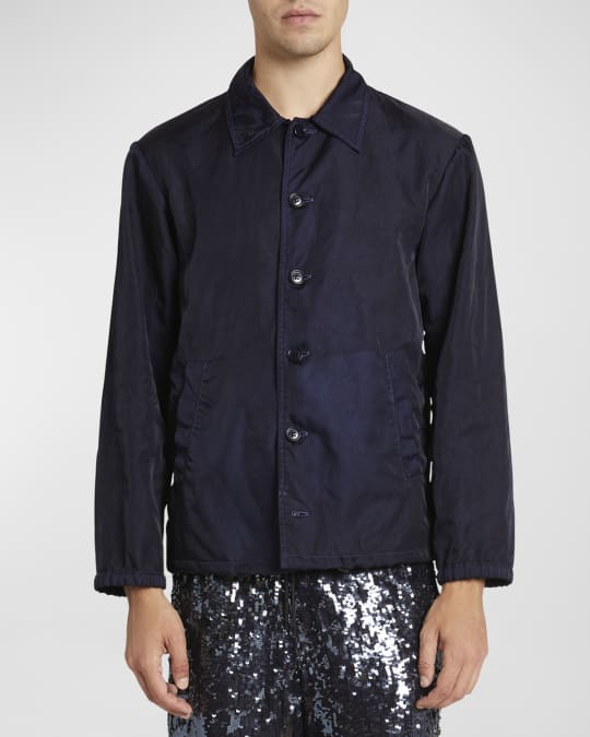 送料無料 百貨店 Noten Van Dries Men's Neiman | Jacket Gabardine Nylon Vorrie ジャケット・アウター