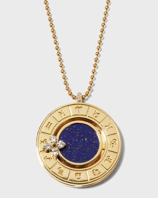 Roberto Coin 18K Rose Gold Verona Blue Lapis Zodiac Medallion