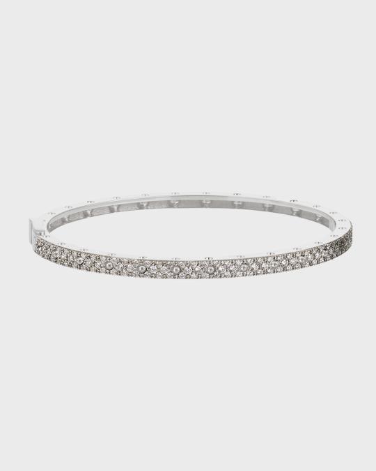 Roberto Coin Pois Mois Symphony 18K White Gold Diamond Bangle | Neiman ...