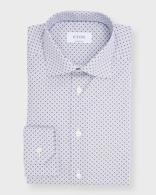 Men's Contemporary Fit Micro Geometric Shirt
