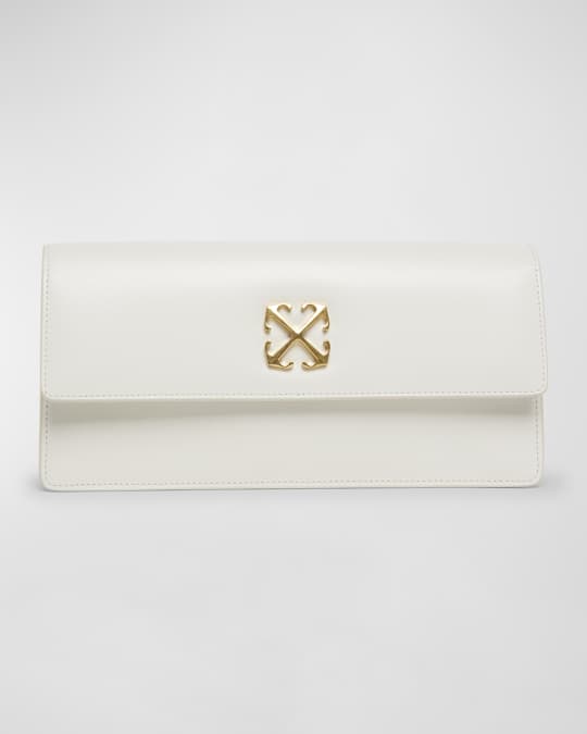Off White Jitney 1.0 Flap Leather Shoulder Bag Neiman Marcus