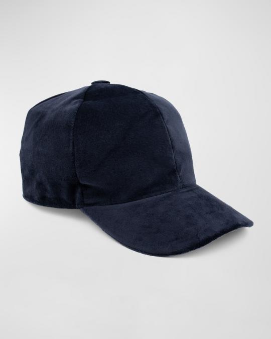 Surell Accessories Velvet Baseball Hat | Neiman Marcus display picture 1