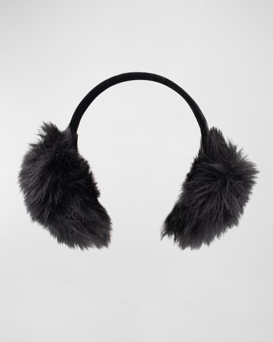 Velvet & Faux Fox Fur Ear Muffs 
