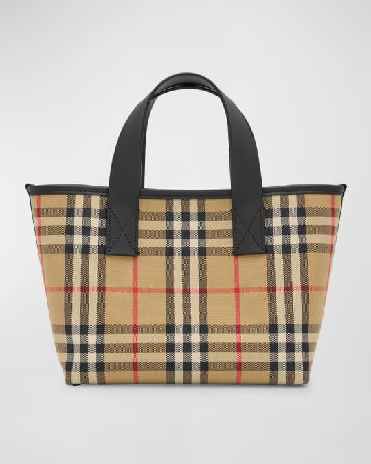 Burberry Kid's Check Tote Bag | Neiman Marcus