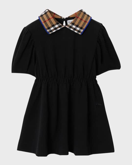 BURBERRY 素敵な大人のpoloドレス　¥7999→現 Cotton-blend polo dress in black - Burberry | Mytheresa