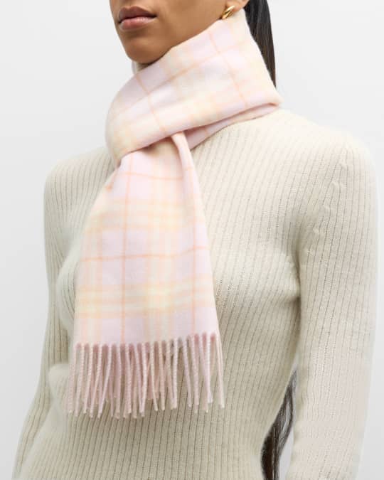 Burberry Reversible Vintage Check Cashmere Scarf Neiman Marcus
