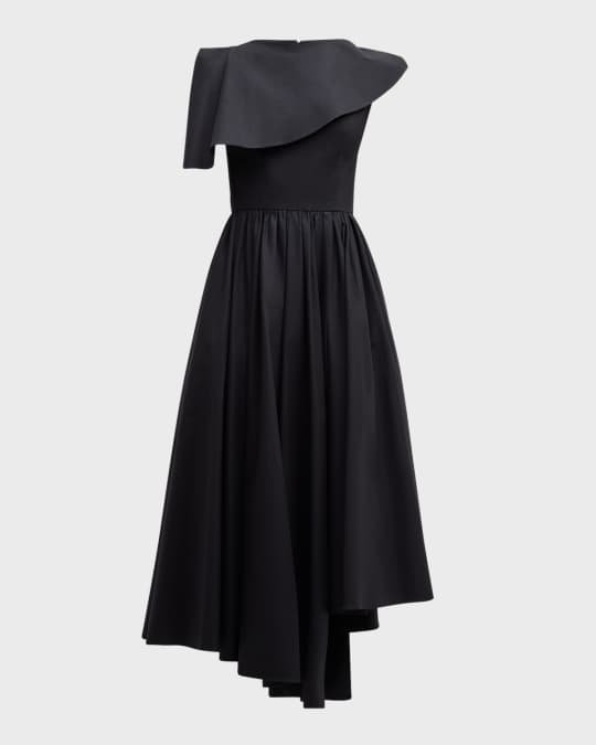 Salon 1884 Evanne Sleeveless Asymmetric Midi Dress | Neiman Marcus