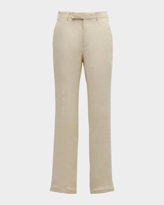 ZEGNA Men's Oasi Linen Trousers | Neiman Marcus