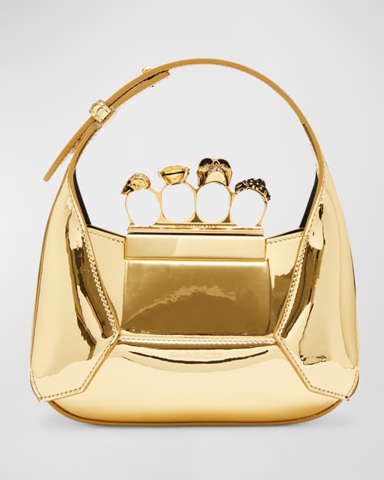 Alexander mcqueen gold bag top