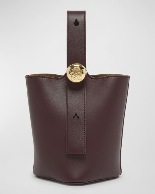 トートバッグ LOEWE Grape Leather Mini Pebble Bucket Bag Loewe Mini Pebbled Leather Bucket Bag | Neiman Marcus