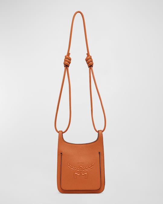 MCM Lauretos Leather Hobo Bag Neiman Marcus