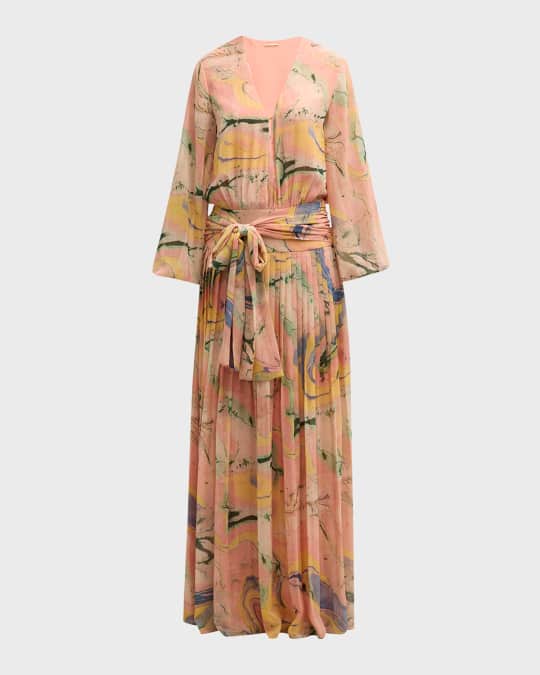 open lace back dress Women's Slipover Blouson Bow Tie Cotton Maxi Dress Freesize/Customize Mustard Yellow Striped Mean Blvd Customize / Mustard Yellow / Striped