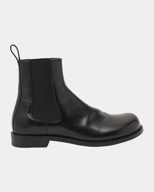 Loewe Men Black Leather Chelsea Ankle Boots main image 0