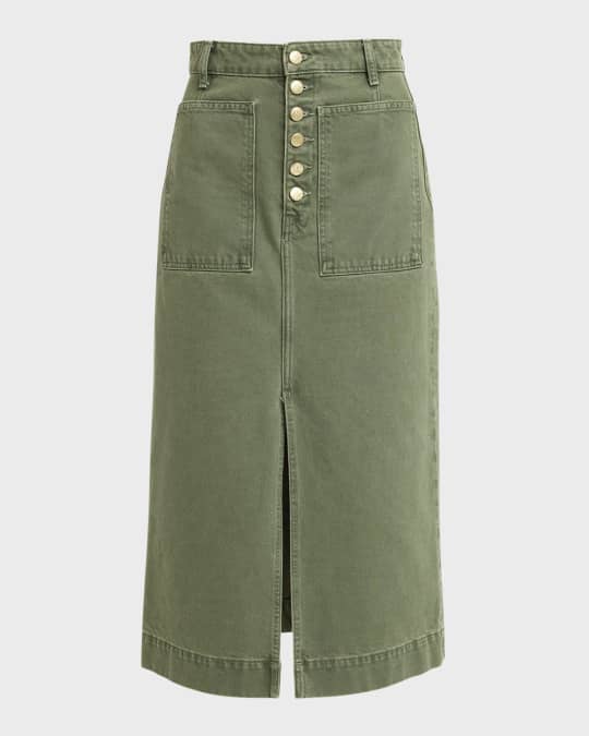 The Bea Denim Midi Skirt