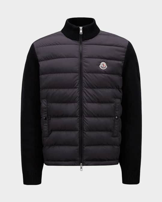 Men's Channeled Knit Zip Cardigan 