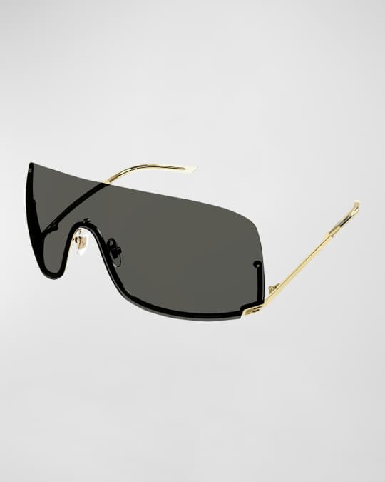 Gucci rimless shield sunglasses discount