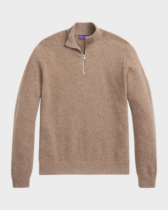 Ralph Lauren Purple Label Men's Cashmere Quarter-Zip Sweater
