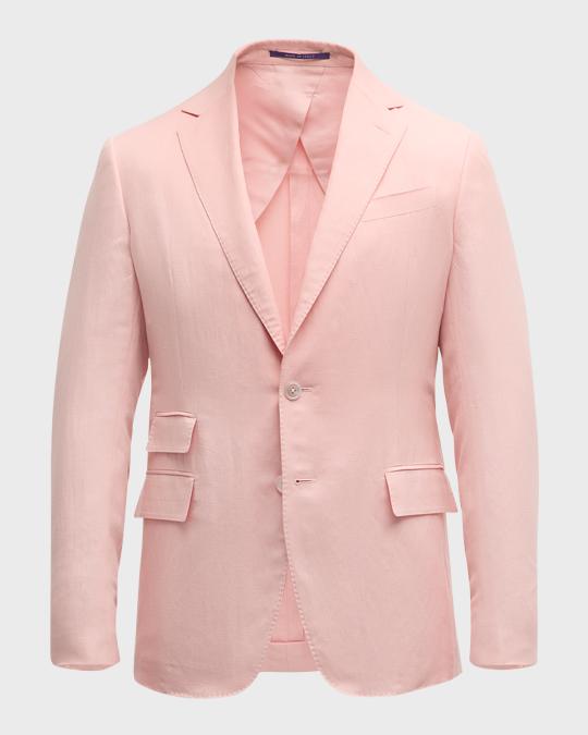 Ralph Lauren Purple Label Men's Kent Hand-Tailored Silk and Linen Sport ...