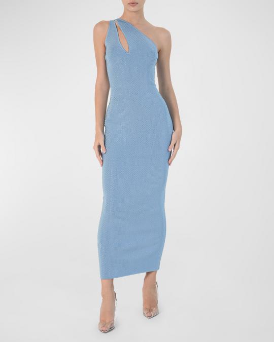 ronny kobo one shoulder dress Ronny Kobo Leigh Stretch Jersey One-Shoulder Cutout Maxi Dress In Black -  50% Off