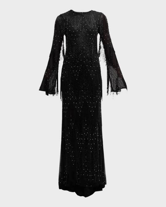 black and nude lace dress long Breathtaking Lace Dress main image 0
