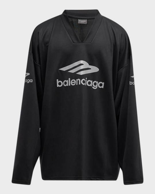 Balenciaga Men's 3B Sports Icon Ski Long-Sleeve T-Shirt | Neiman