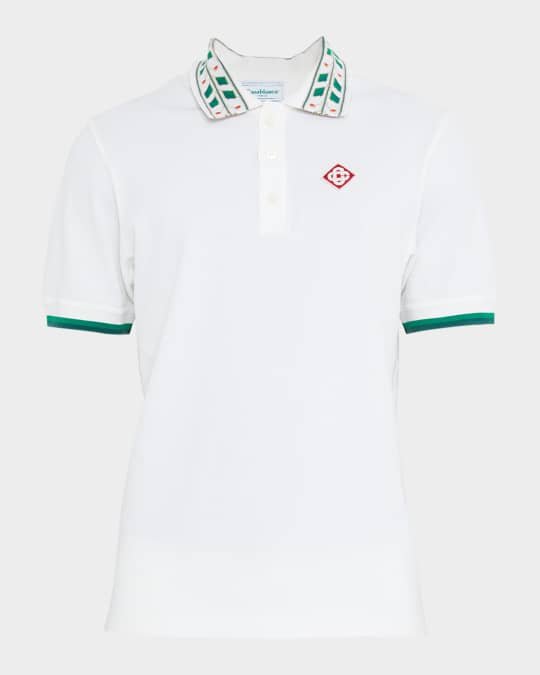 Tシャツ・カットソー Casablanca \"CLASSIC LAUREL\" PIQUE POLO SHIRT Casablanca CLASSIC LAUREL PIQUE POLO White | BSTN Store