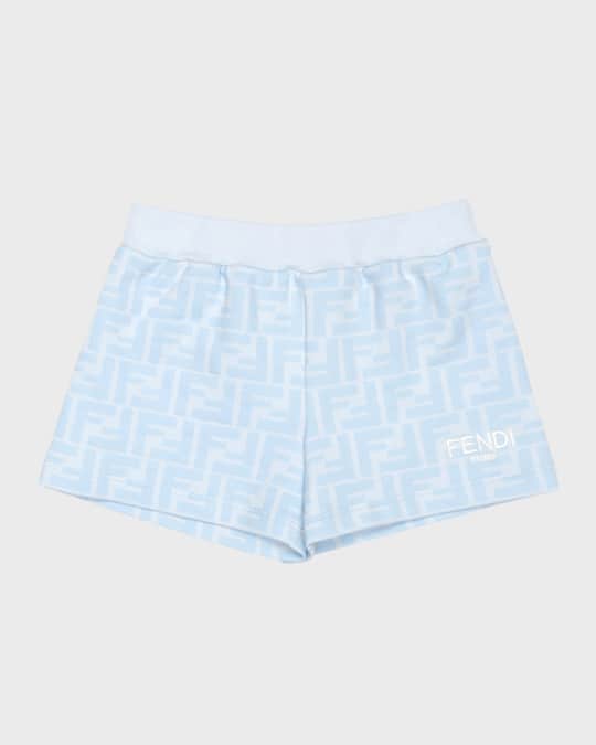 Kid's Faded FF Logo-Print Shorts, Size 6M-24M