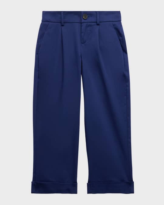 Boy's FF Embroidered Denim Jeans, Size 4-6