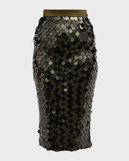 Disc sequin pencil skirt deals