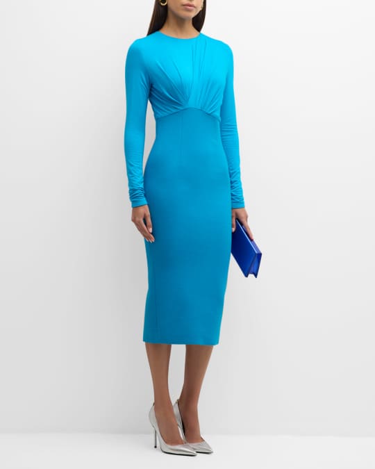 sachin and babi light blue dress Empire Waist Wedding Guest Dresses main image 0