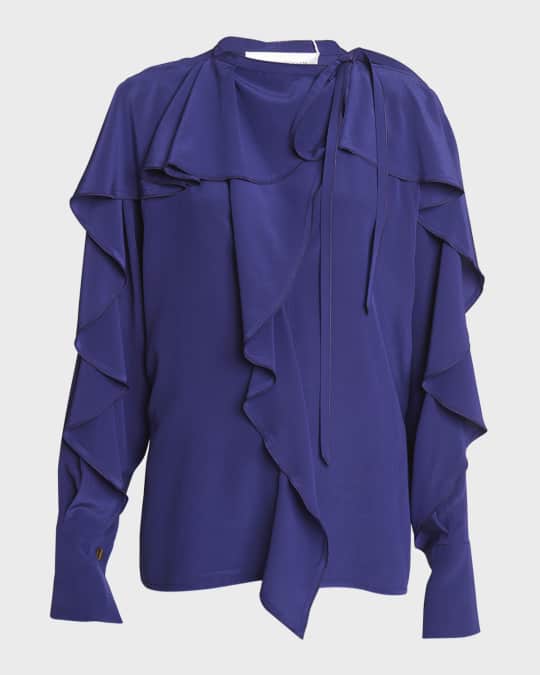 Victoria Beckham Ruffle Assymetric Blouse main image 1