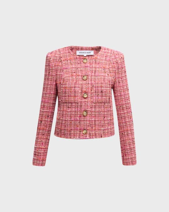 Veronica Beard Pink Houndstooth Blazer Veronica Beard Lars